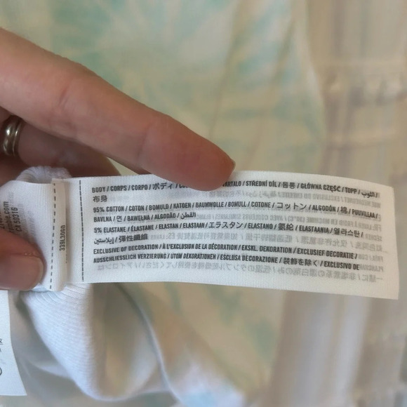 Hollister blue white tie dye copped tank top size M - Picture 6 of 7